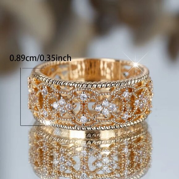 Elegant Gold Women's Ring - Picture 6 of 6